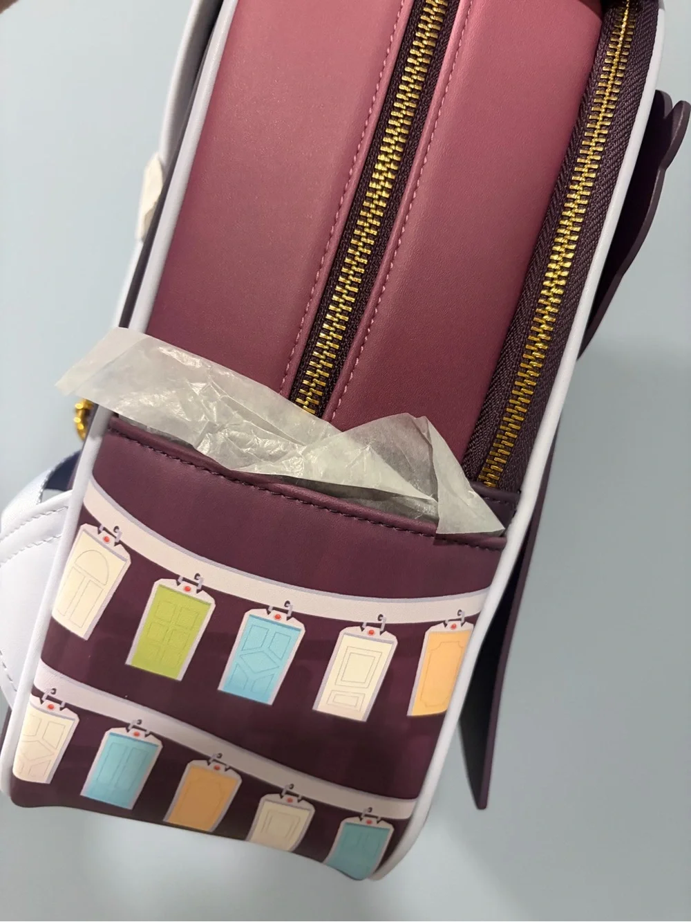 Loungefly Pixar Monsters, Inc. Pink & Teal Mini Backpack